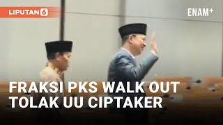 Tolak Pengesahan Perppu Cipta Kerja, Fraksi PKS Walk Out dari Paripurna DPR | Liputan6