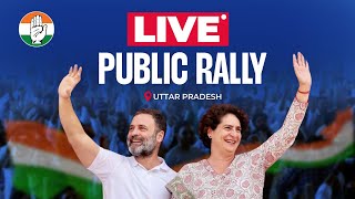 LIVE: Shri Rahul Gandhi and Smt. Priyanka Gandhi ji address the public in Bachhrawan, Raebareli, UP.