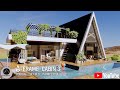 A-Frame Cabin with Loft Bed and Pool, A-Frame Cabin 3 by Q Architect