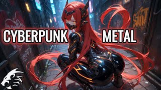 [1 Hour] CYBERPUNK METAL V1 🎸🔥Background Music for Gaming, Streaming and Working out! 💪🔥