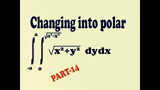 How to change the order of integration into polar best and easy example (PART-14)