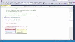 DevExpress CodeRush: Remove Empty Handler