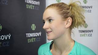 Tereza Martincová po vítězství nad Lindou Noskovou ve finále MONETA Tenisové extraligy 2019