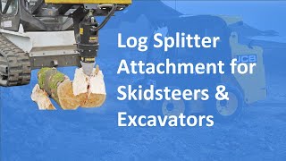 Log Splitter Skidsteer \u0026 Excavator Attachment | Solaris Attachments (Highlight)