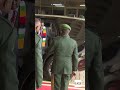 President Mnangagwa arrives at the Zimbabwe Staff College