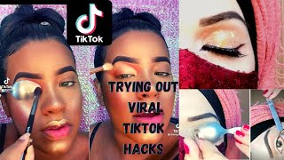 Viral spoon eyeshadow hack  | Viral Tiktok spoon eyeshadow trick  makeup tutorial|