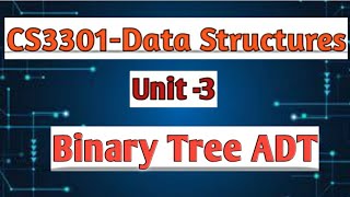 Binary Tree ADT in data structures tamil||CS3301||Anna university reg-2021.#cse #datastructures