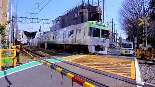 京王電鉄　井の頭線　浜田山2号踏切（浜田山駅西側）を通過する京王1000系（1725・1721）  2020年3月9日