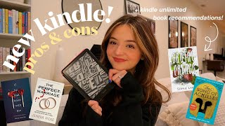 i got a kindle!! 📖 kindle paperwhite pros/cons + kindle unlimited recommendations ✨