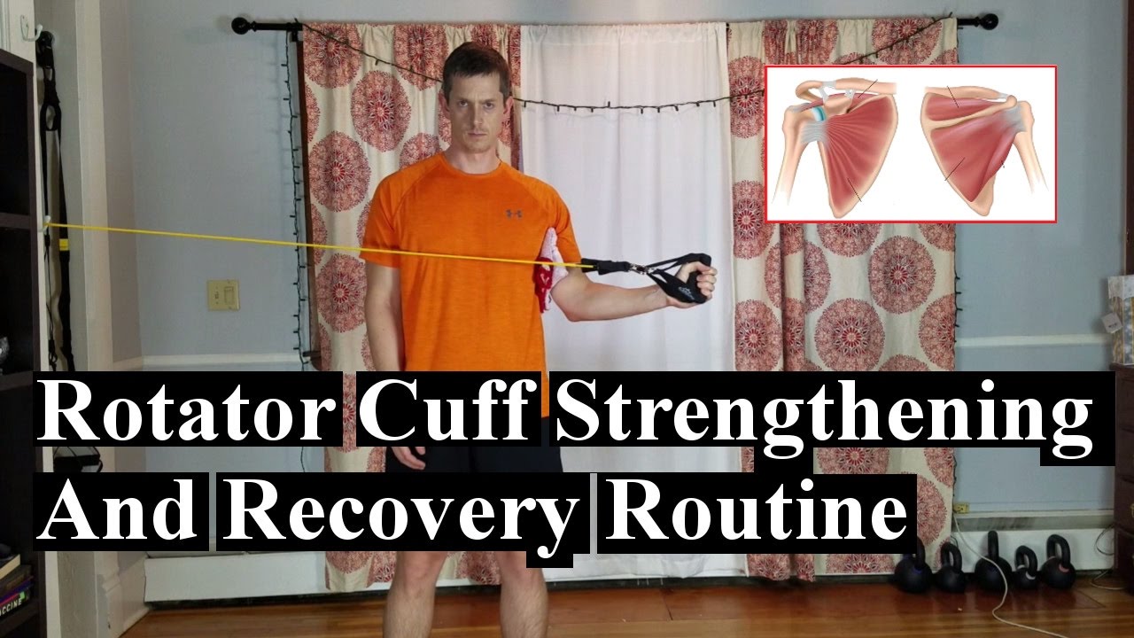 Shoulder/Rotator Cuff Strengthening & Rehab Routine With Bands - YouTube