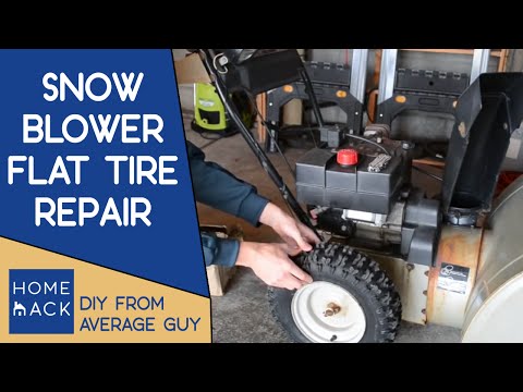 Snowblower flat tire repair Snowblower flat tire repair