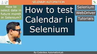 Selenium_Part 15: How to test Calendar in Selenium? How to select date in future month in Selenium?