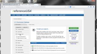 Learn to use ReferenceUSA Charts
