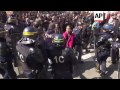 Clashes during student protest in Paris