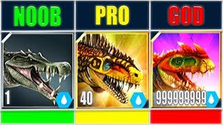 NOOB vs PRO vs GOD GORGOSUCHUS 999 | JURASSIC WORLD THE GAME