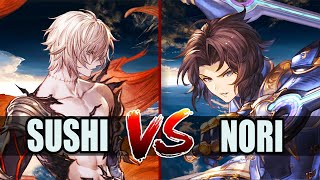 GBVSR 🔥 Sushi (Lucilius) vs Nori (Lancelot) 🔥 High Level Gameplay