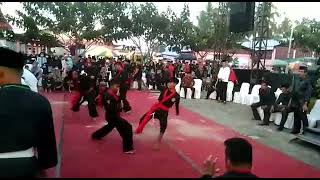 Atraksi Perguruan Silat Margaluyu di Parade Silat Dharmasraya