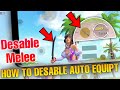 ✅How to Disable Auto Equip melee weapons in bgmi 2.7 update // desable auto equipt melee