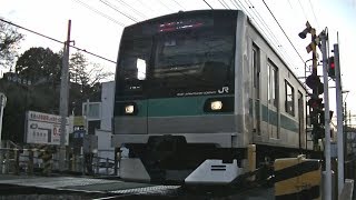 JRE233系2000番台マト4編成急行我孫子行き 生田駅付近通過