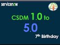 CSDM 1.0 to 5.0.. .. Happy 7th birthday Mr. CSDM