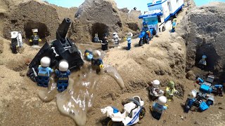 LEGO DAM BREACH AND SECRET LEGO POLICE BASE FLOOD DISASTER