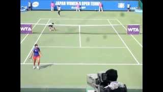 ■ JAPAN WOMEN'S OPEN TENNIS 2014 ■ Zarina DIYAS VS Luksika KUMKHUM part3