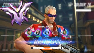 GALE GOT CHAMPION RANK AS SOLDIER 76! [ OVERWATCH 2 SEASON 9 TOP 500 ]