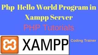 PHP Hello World program in Xampp server | PHP First Program | PHP Tutorials