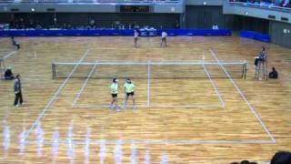 '11 全日本インドアソフトテニス選手権大会 女子準決勝1-2