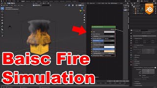 Basic Fire Simulation using Blender 3.0 || Blender tutorial