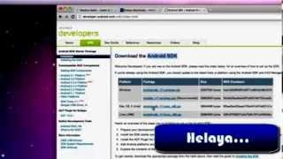 Learn Android Tutorial 1 Installing Eclipse ADT and android SDK