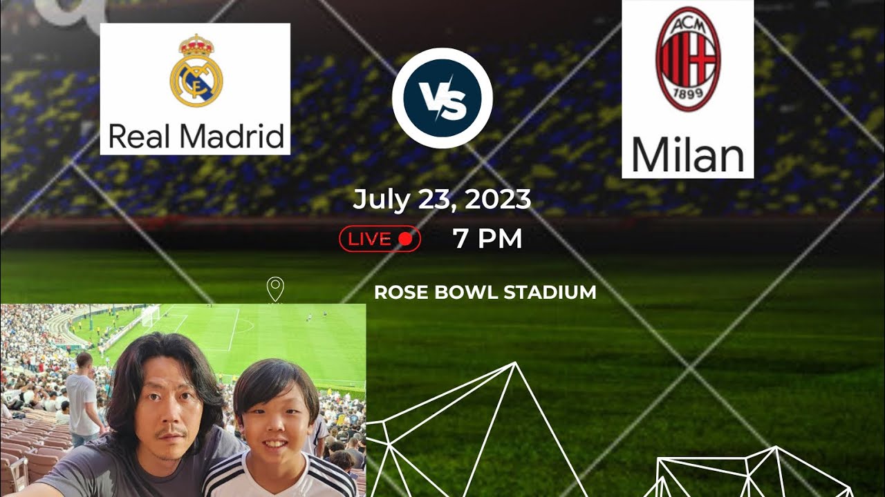 Real Madrid Vs AC Milan - YouTube