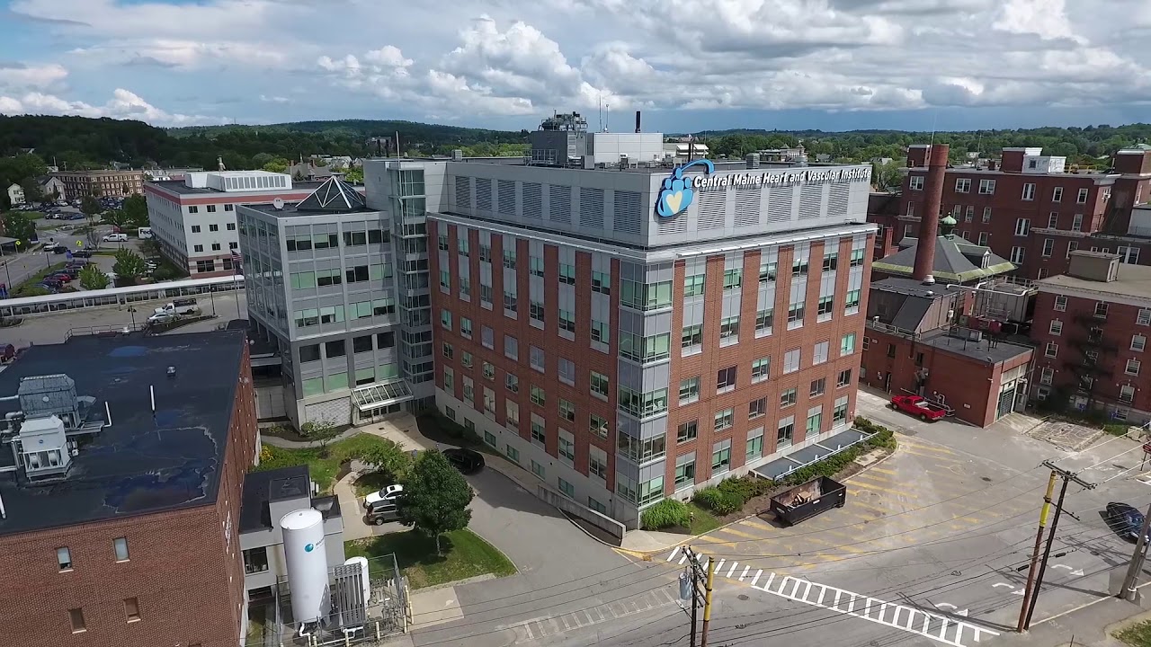 Quick Flyover Of Downtown Lewiston And Central Maine Medical Center ...