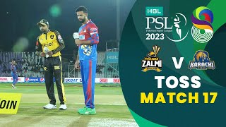 Toss | Peshawar Zalmi vs Karachi Kings | Match 17 | HBL PSL 8 | MI2T