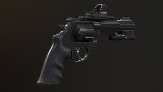 Magnum 357 S&W 3D model.