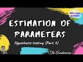 [PS 23] Estimation of parameters: with proper simple example