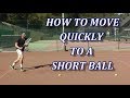 Efficient Tennis Footwork - How To Move Quickly To A Short Ball