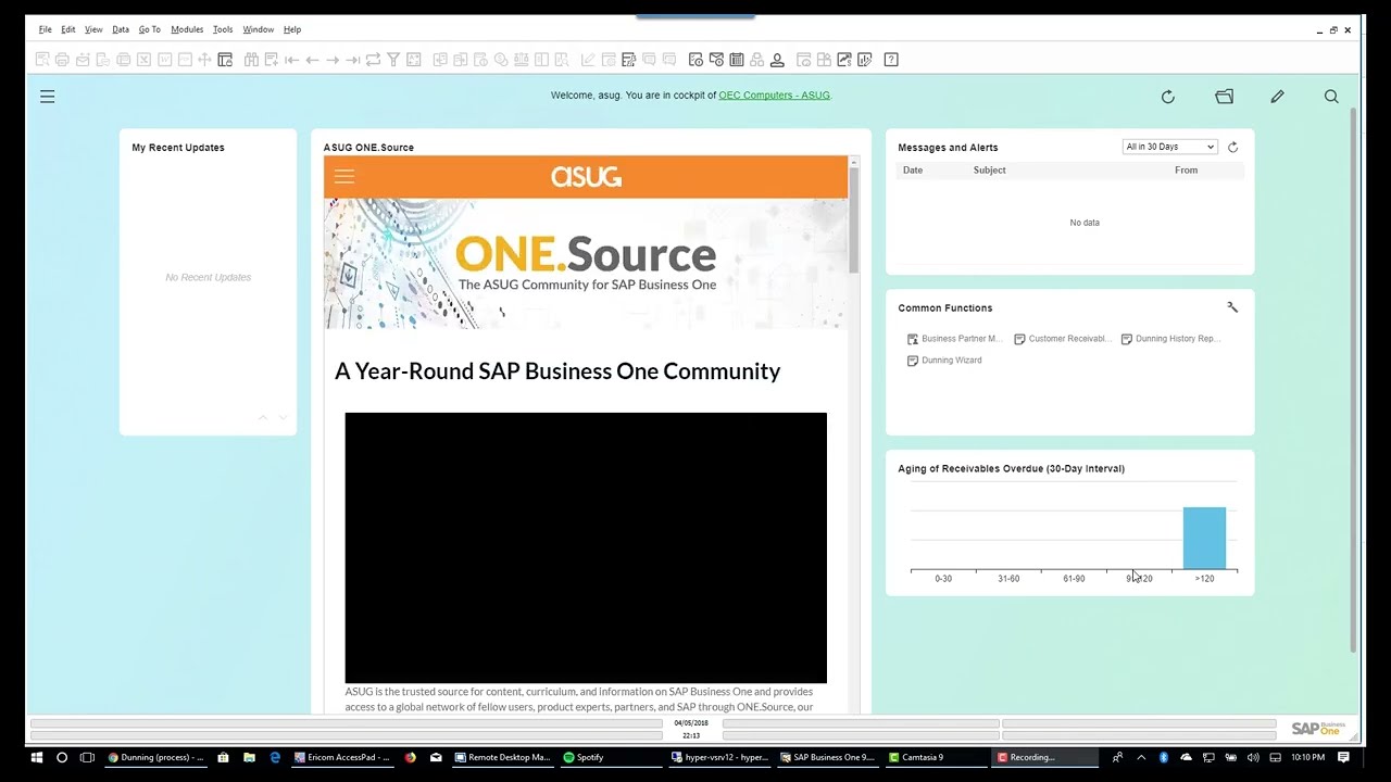 15 Minute Fundamentals For SAP Business One - Dunning In SAP Business ...