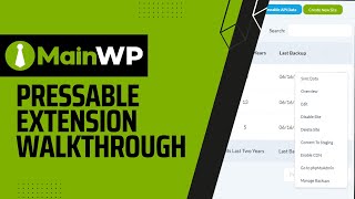 MainWP Pressable Extension Walkthrough