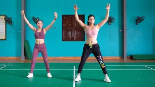 20 Mins Aerobic Workout For Weight Loss - Easy Fat Burning Exercises | Eva Fitness