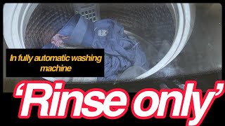 How to set rinse only in Haier fully automatic washing machine?|| Easier laundry tips