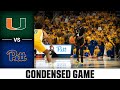 Miami vs. Pitt Condensed Game | 2022-23 ACC Men’s Basketball