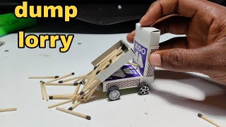 hydraulic dump toy truck making|diy ideas videos