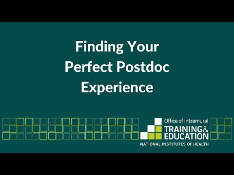 Finding Your Perfect Postdoc Experience Finding Your Perfect Postdoc Experience