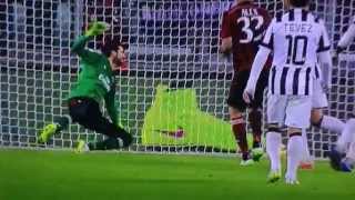 Juventus vs Milan 3-1 07/02/2015 GOAL Alvaro Morata