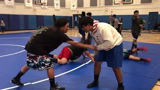 jehue middle school 2019 wrestleing practice