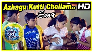 Azhagu Kutti Chellam Scenes | Azhagu Kutti Chellam song | Krisha comes for competition | Karunas
