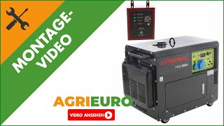 Montagevideo Leiser einphasiger Diesel Stromerzeuger 4,2 kW Pramac PMD5000s + ATS