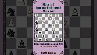 #matein2 Nr. 300 || Roman Skomorokhin vs Leonid Milov, Berliner Sommer 1994 #chesspuzzleseries