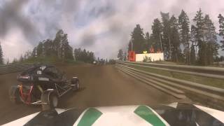 Finnish Crosskart Challenge 2013 Kouvola Crash